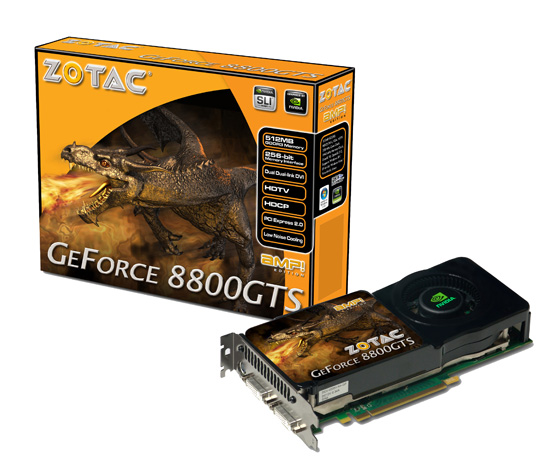 Zotac GeForce 8800GTS 512 AMP Zotac GeForce 8800GTS 512 AMP